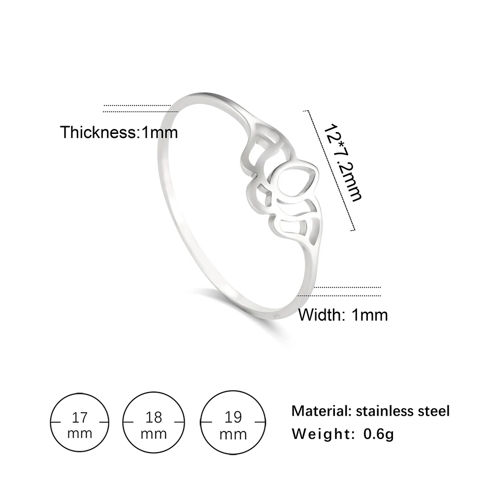 Парные кольца LIKGREAT из нержавеющей стали обручальные с отрезным сердцем цветком