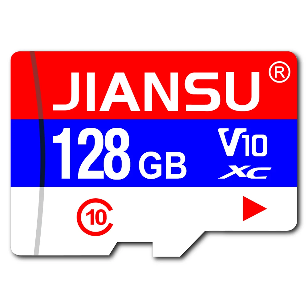 Высокоскоростные карты памяти 16 ГБ 32 ГБ 64 ГБ, карта памяти класса 10 128 ГБ micro TF sd с бесплатным адаптером в подарок