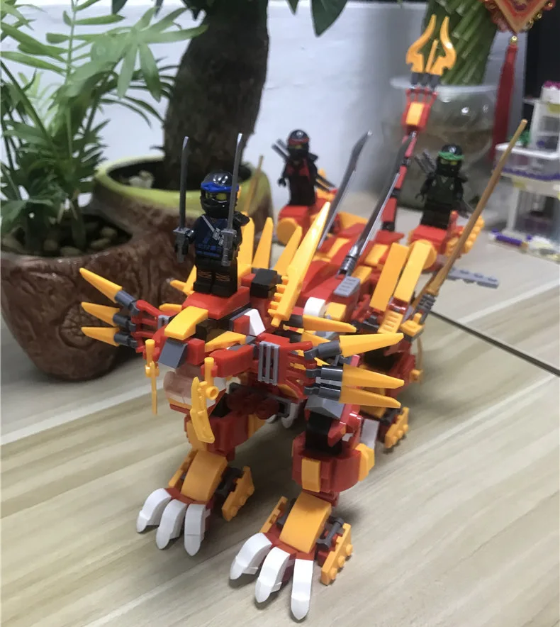 Коллекция 76012 года конструктор The Flame Wars Лев фантом строительные блоки наборы