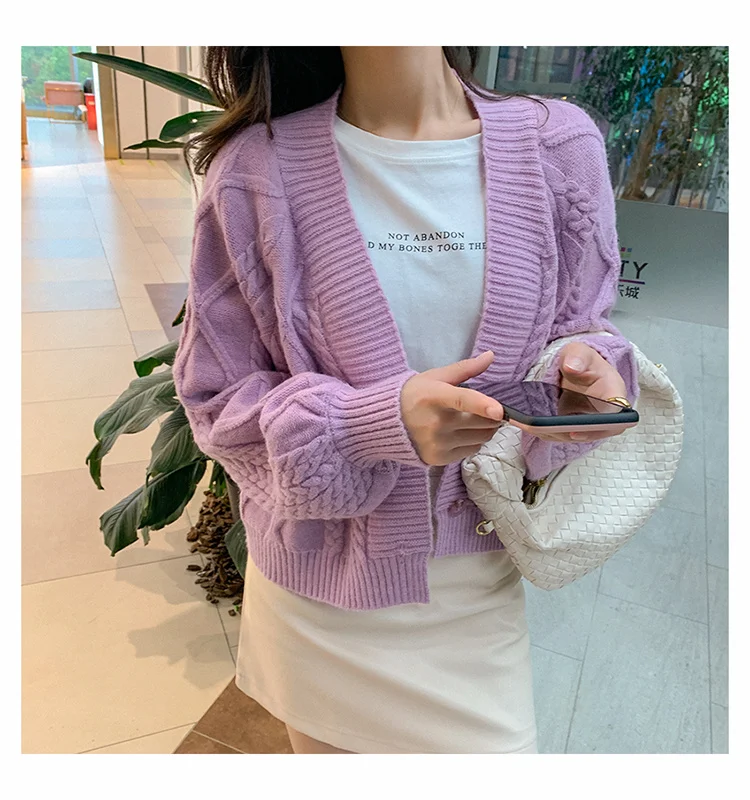 Мягкий молочно синий свитер кардиган женский короткий маленький широкий| |