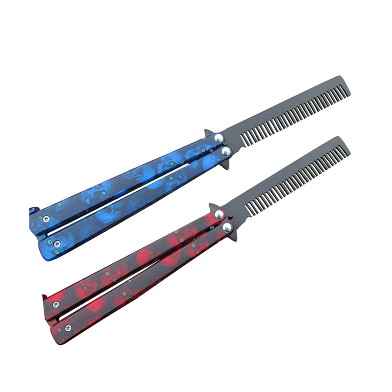 2 шт. складной нож бабочка из нержавеющей стали|Расчески| |