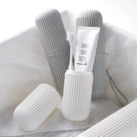 japanese style travel toothbrush box portable wash cup and toothbrushing cup set toothbrush toothpaste storage