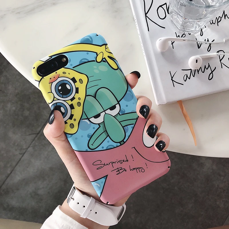 Жесткие чехлы для телефонов с милым мультяшным осьминогом для iphone 11 Pro X 7 6 6S 8Plus матовая задняя крышка для iphone 11 Pro XS чехол для MAX XR чехлы