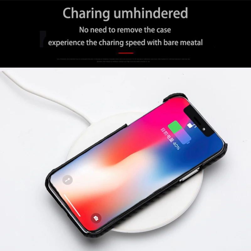Роскошный чехол для телефона из воловьей кожи для iPhone 6, 6s, 7, 8 Plus, 11 Pro, X, Xr, Xs Max, чехол с жемчужной текстурой рыбы для 6 p, 6s, p, 7, p, 8 p, чехол