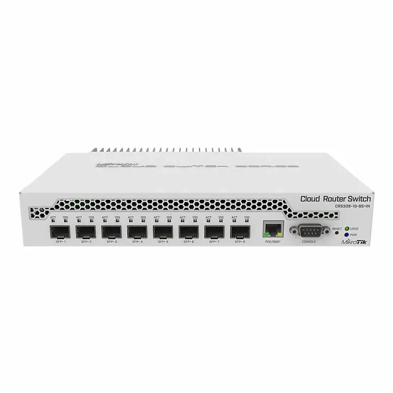 

Mikrotik CRS305-1G-4S+IN CRS309-1G-8S+IN 10G optical fiber switch, CPU nominal frequency 800 MHz, CRS112-8G-4S-IN