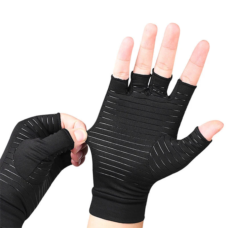 1 Pair Gloves Hand Joint Half Finger Anti-slip For Womens Mens Non-slip Training Half-finger | Аксессуары для одежды