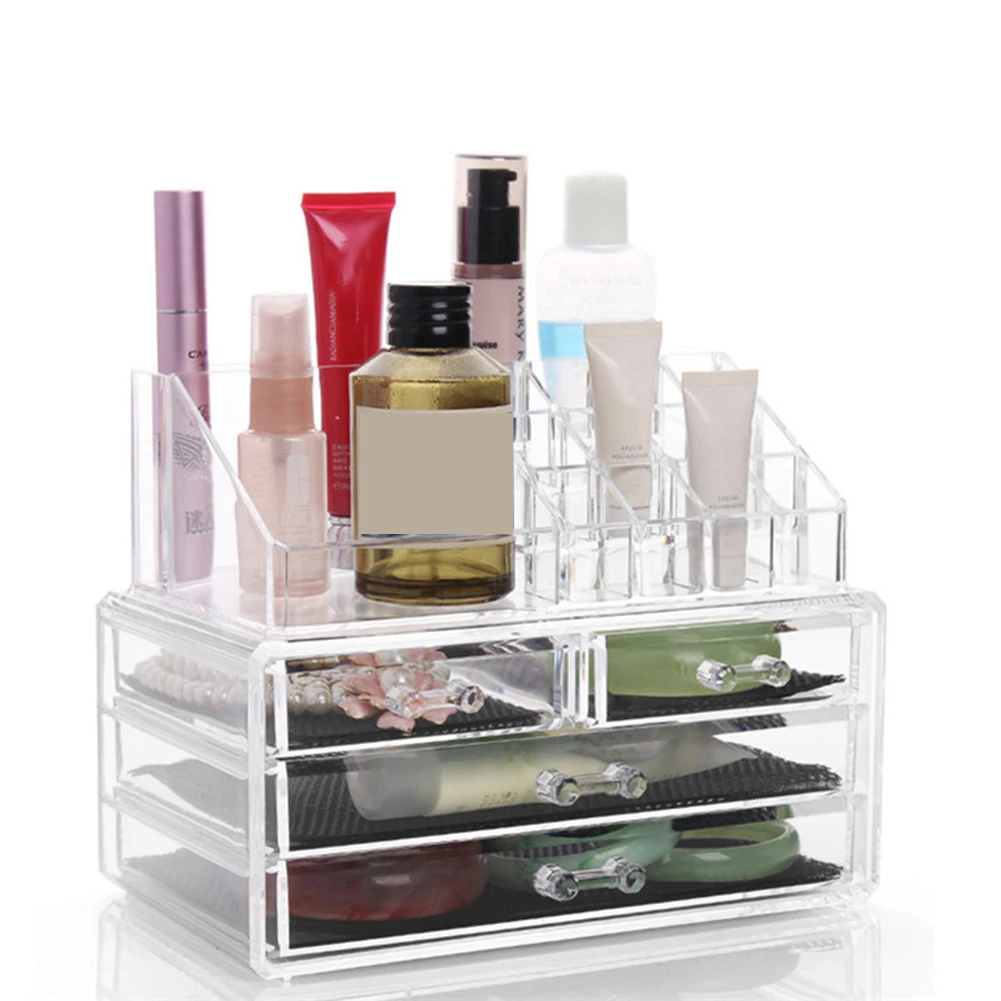 Прозрачный органайзер для макияжа прозрачная компактная полка Blushes хайлайтеры