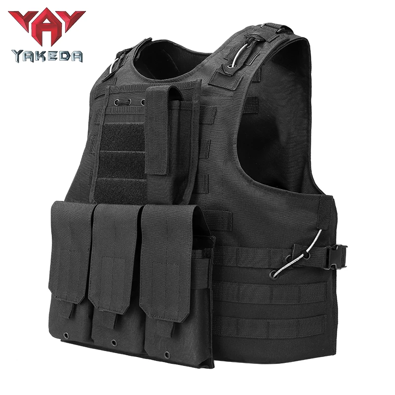 Yakeda Fashion multifumctional ajustable shoulder strap vest packs for hanging accessories tactical vest military vest