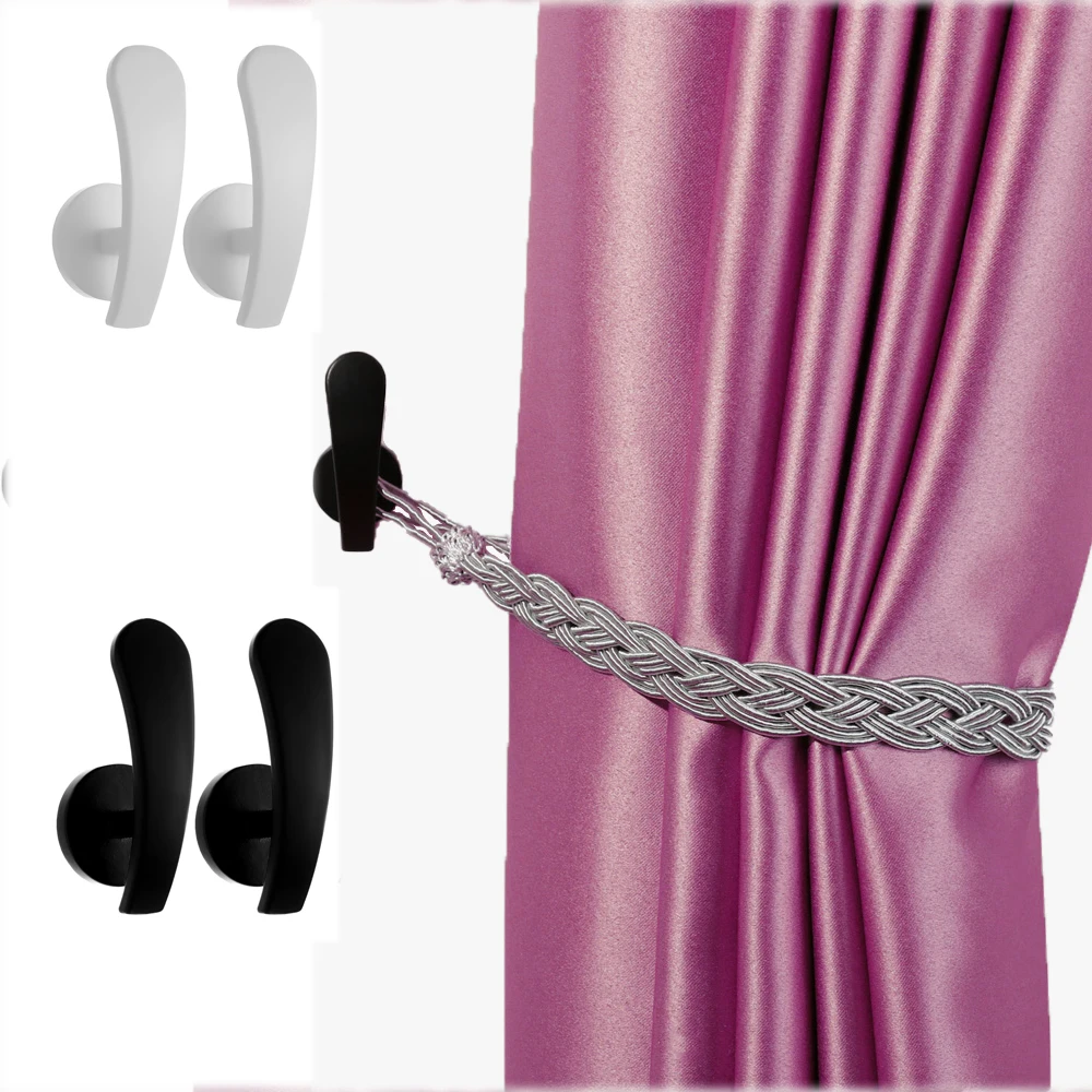

European style curtain wall hook, wall-mounted hook curtain hook with screws, decorative curtain metal hook hanger handle