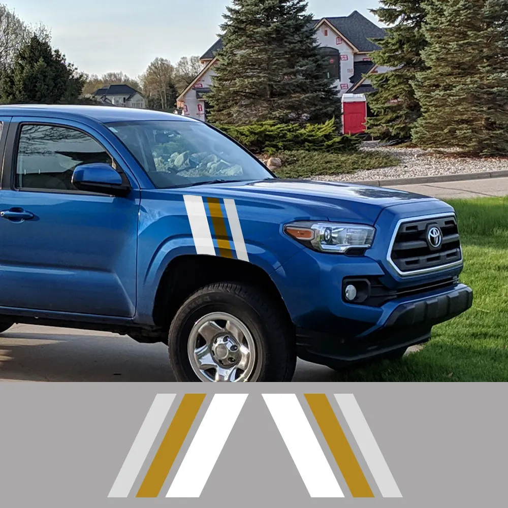 

Classical Pickup Body Side Stickers for Toyota Tacoma Truck Graphics Vintage Retro Stripes Auto Tuning Decor Cover Vinyl Decal