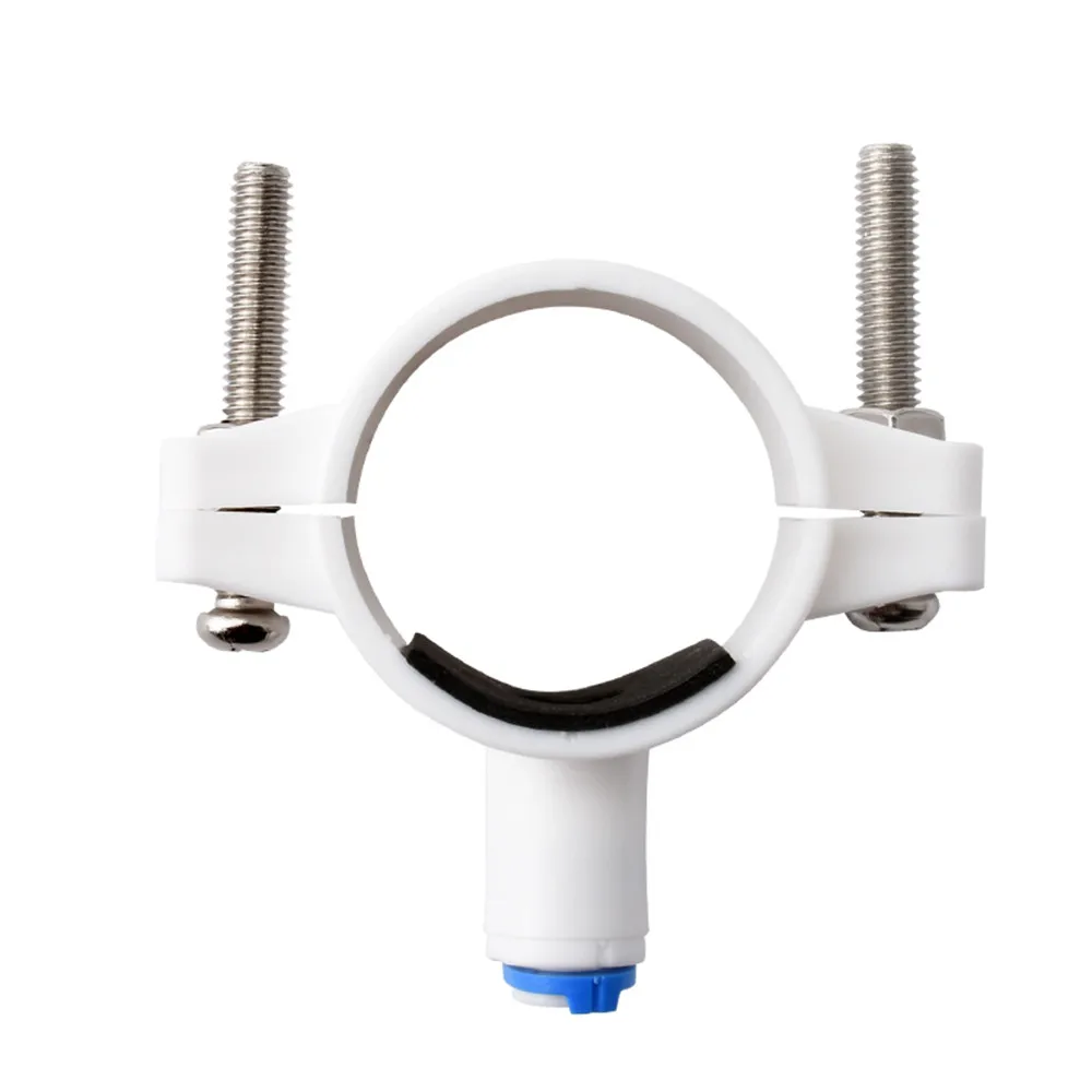 

RO Water 40mm Drain Waste Water Pipe Clamp Saddle Valve Clips 1/4" OD Hose Quick Connection Reverse Osmosis Aquarium System