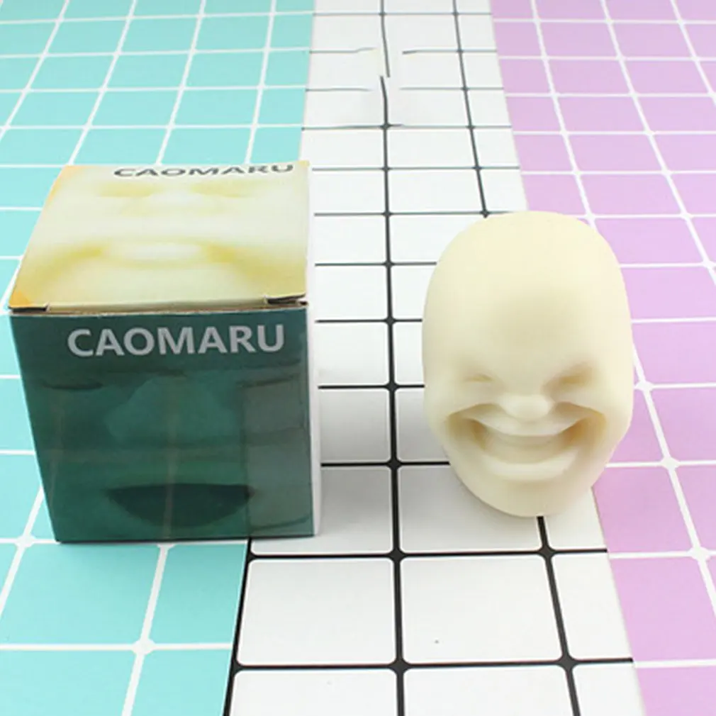

Anti Stress Toy Creative Funny Human Face Doll Office Decompression Toys Vent Extruded Toy Mood Squeeze Relief Toy