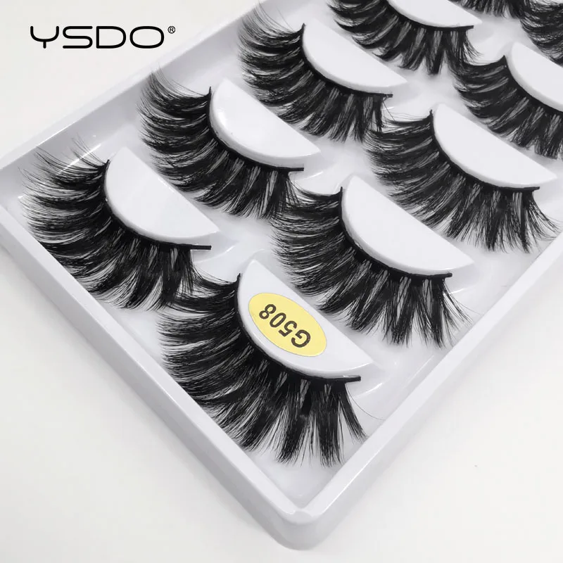 YSDO, 50 пар ресниц,, натуральные длинные накладные ресницы, искусственные ресницы, макияж, 3d норковые ресницы, ресницы, maquillaje cilios G5