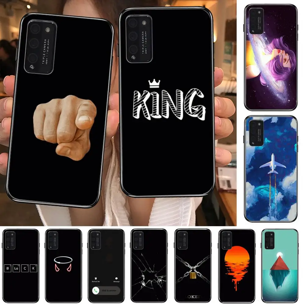 

Clear Phone Case For Huawei Honor 10 20 30 9 X Pro Lite V 5G RU Black Etui Coque Hoesjes Comic Fashion Quality assurance