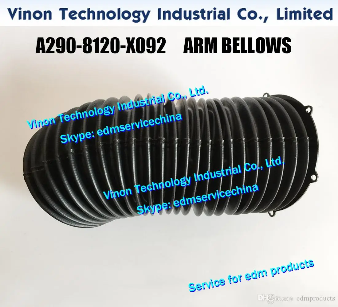 

A290-8120-X092 Fanuc α-1iD ARM BELLOWS for CNC WIRE CUT EDM MACHINES A2908120X092 Lower Arm Bellows 1iD, 1iE EDM REPAIR PARTS
