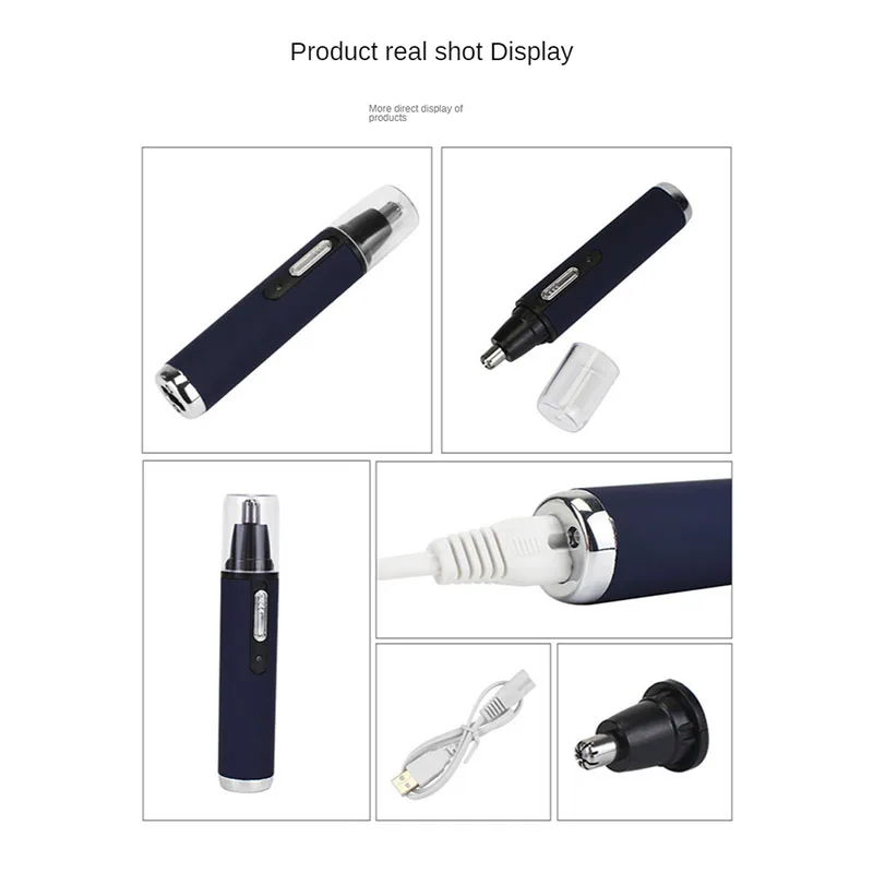 

Ear Nose Hair Trimmer Clipper Electric Shaving Safety Face Care Nose Beard Cleaning Machine for Men Women Hair Removal Painless