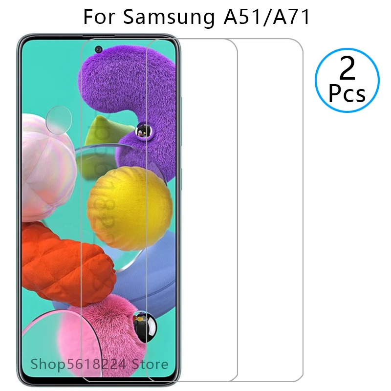 

original protective glass for samsung a51 a71 tempered glas screen protector on galaxy a 51 71 51a 71a film samsunga51 samsun 9h