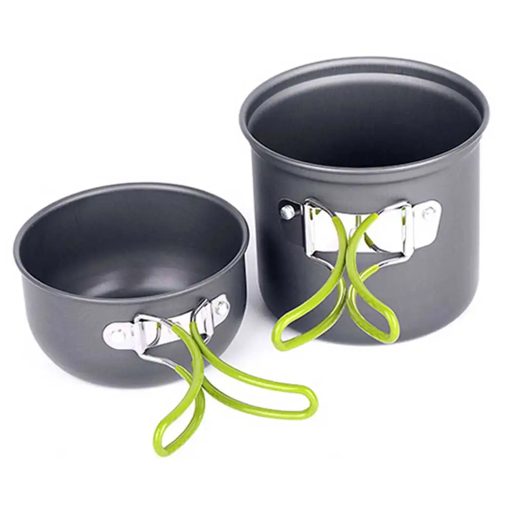 

1 Set Pot Portable Cookware Utensils 1-2 Persons Ultralight Pot Pan For Outdoor Camping Backpacking Hiking Picnic