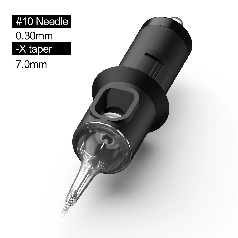 Картридж с иглами для татуировок круглой формы № 10 (игла 0 30 мм) 20 шт. | Красота и