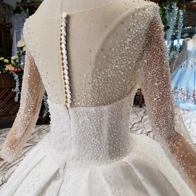 HTL441 перспектива украшенный кристаллами Топ с пряжкой сзади Свадебные платья 2021