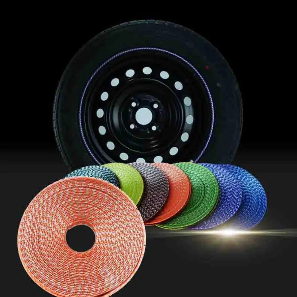 Декоративная полоса из углеродного волокна для обода шин уменьшающая скобление