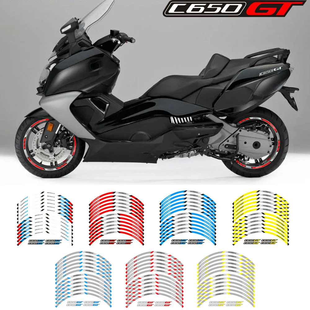 12 шт. светоотражающие полосы на колесо для Мотоцикла BMW C650GT|Наклейки и стикеры| |