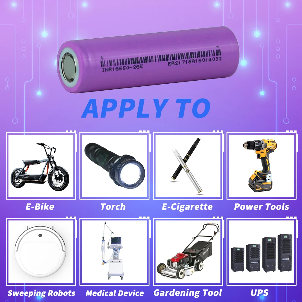 New 2021 18650 2600mAh Battery 3.7V 20A Discharge Lithium Ion Rechargeable Battery for Counter Lamp Flashlight 18650 Batteries