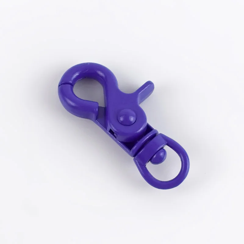 No6 purple Meetee 5/10 шт. 20x43 мм Цвет роспись брелок пряжкой Омар Lock "сделай сам" для украшения AP610 - Цвет: No6 purple