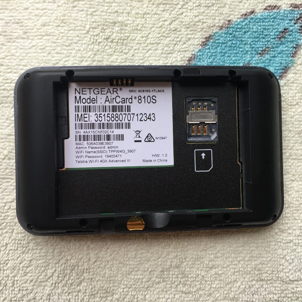 Разблокированный сенсорный экран Netgear Aircard AC810S 810S Cat11 600 Мбит/с 4GX Advanced III 4G LTE Мобильная точка доступа pk e5786 ac790s