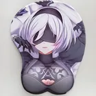 Силиконовый гелевый коврик для мыши NieR: Automata низ аниме 3D Мягкая грудь с подставкой для запястья мультяшный коврик для мыши сексуальные бедра