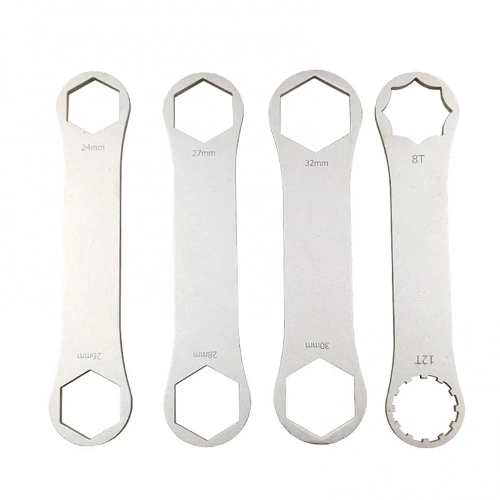 

50%HOT Multifunctional Stainless Steel Bike Bicycle Front Fork Axle Wrench Repair Tool