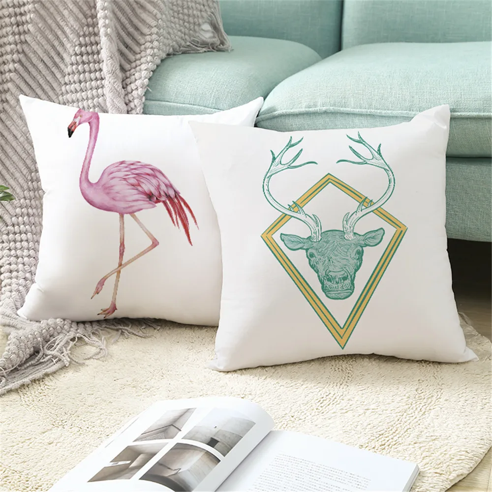 

Custom Blue Unicorns Pillowcases Decorative Sofa Room Bed Pillow Cover Home Car Cute Cushion Case 45*45cm(One Side) TPR022