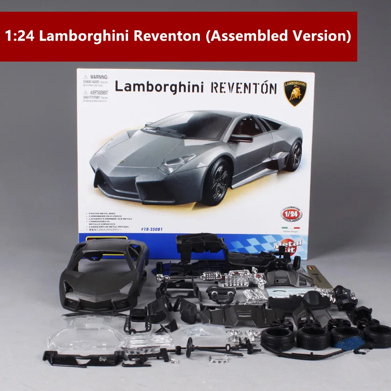 Black Bburago 1:24 Maserati Собранный производитель автомобиля Авторизованная литая модель машины образец прикладного искусства украшения Коллекция игрушек инструменты - Color: Black
