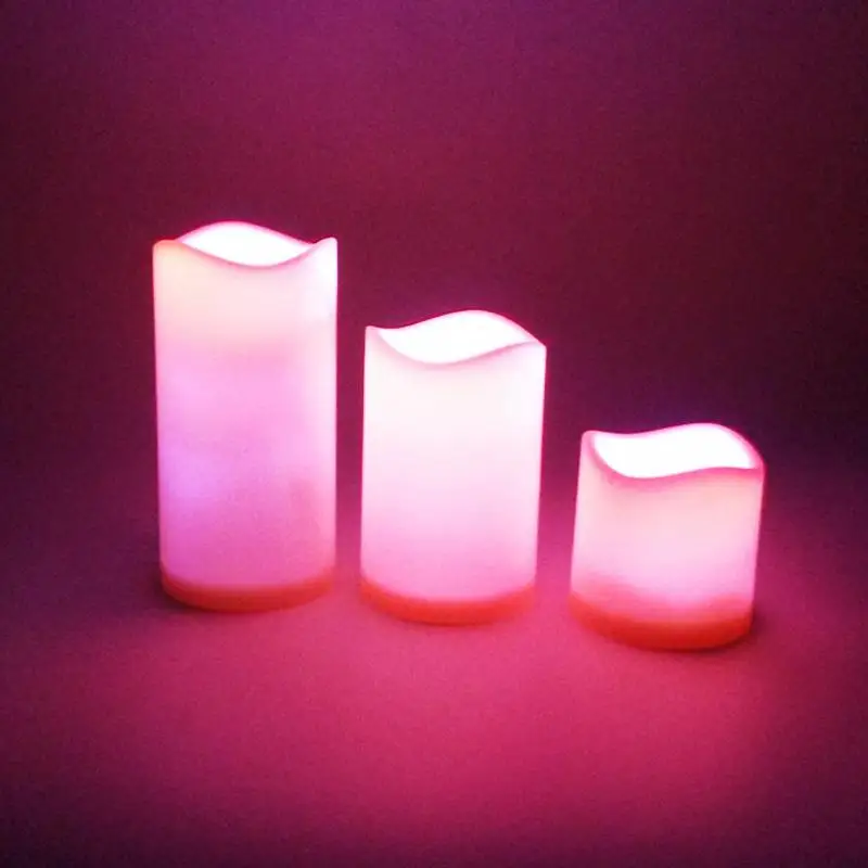 Красивые беспламенные Свечи пластиковое украшение Хэллоуин цветной яркий выбор