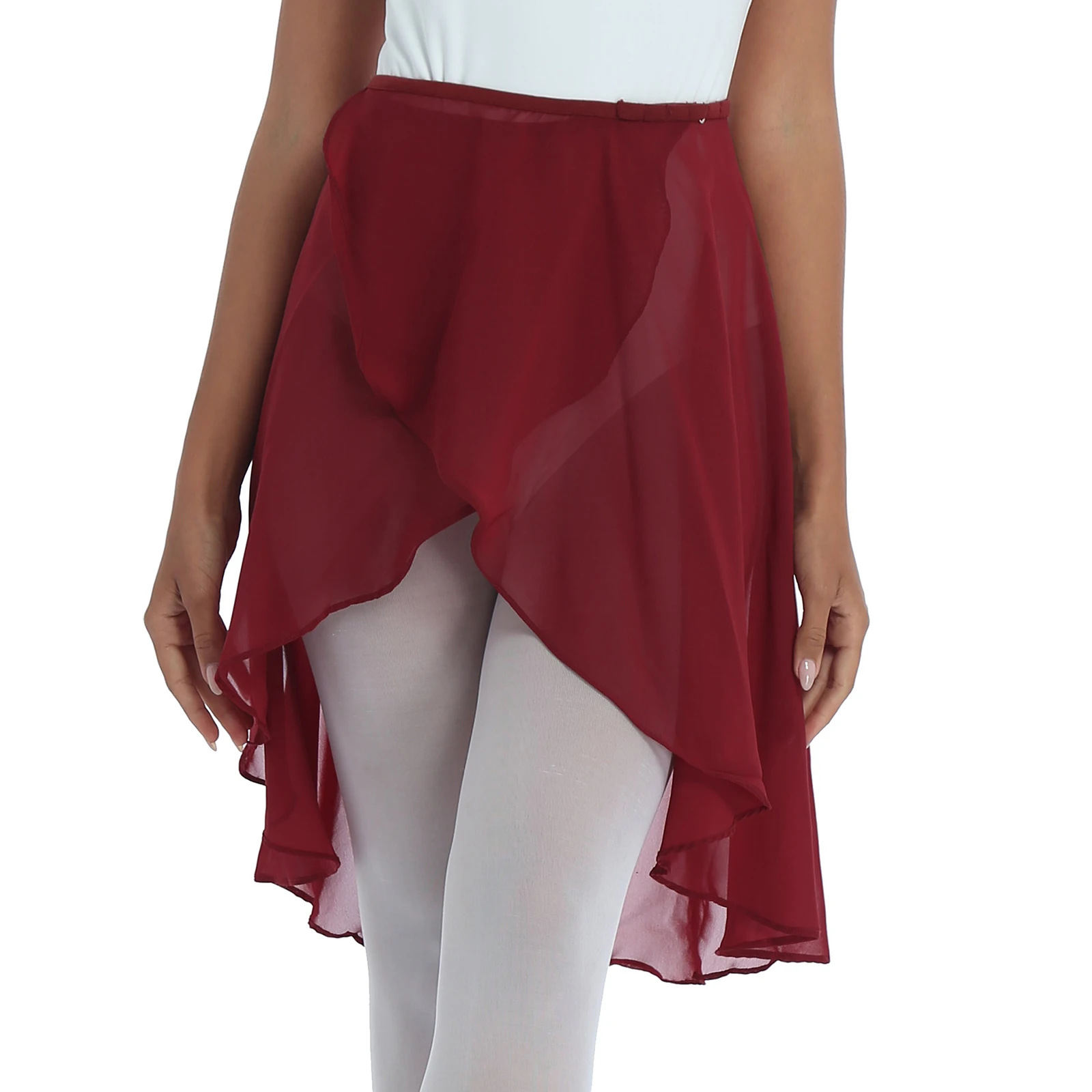 TiaoBug Для женщин отвесная шифоновая Юбка для балета/взрослая сценическая обувь