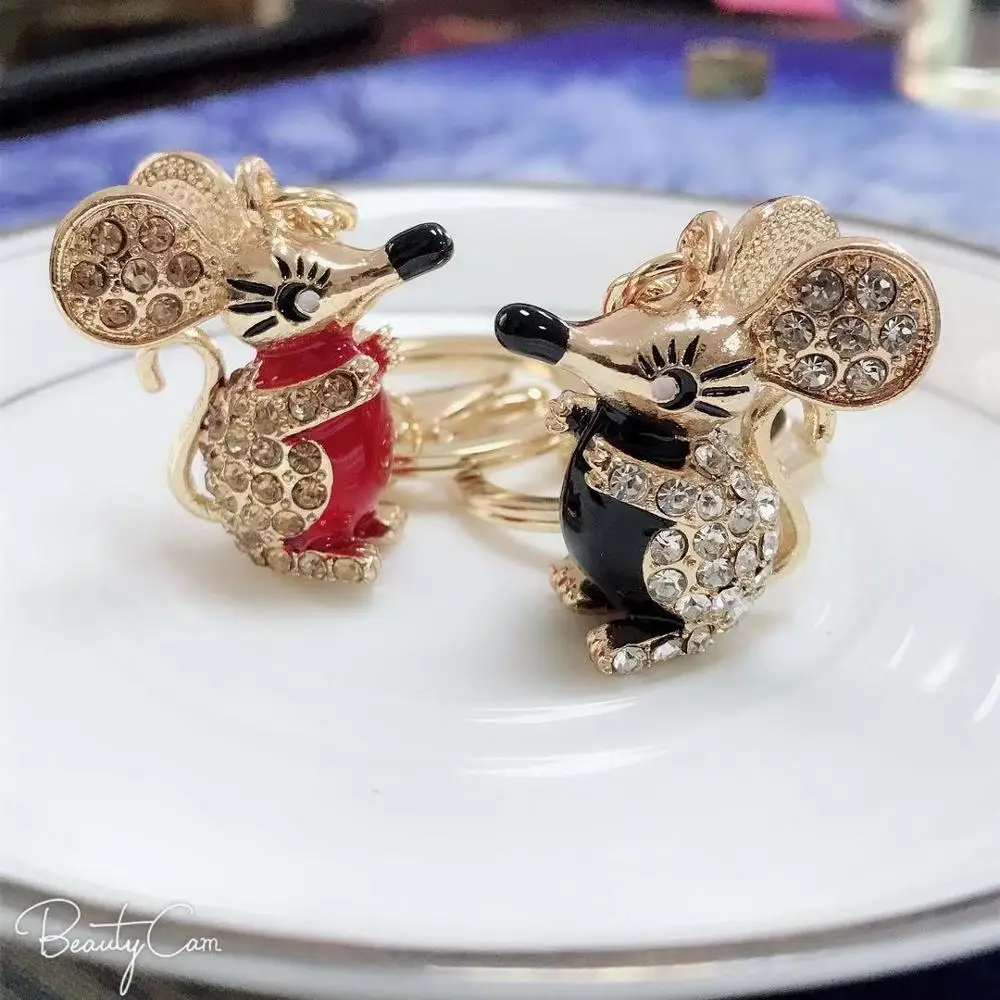 Новый год 3D брелок с мышью милый подарок автомобильный для ключей влюбленные