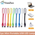VnnZzo 1 шт. Мини Портативная USB светодиодный лампа супер ярсветильник лампа для чтения книг лампа для портативного зарядного устройства ПК ноутбука светильник 10 цветов - фото