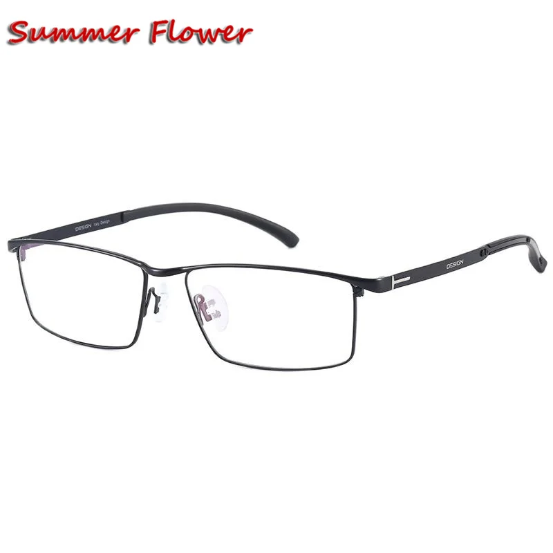 

Wide Titanium Alloy Eyeglass Frame Men Square Myopia Optical Prescription Glasses 2020 New High Quality Designer Eyewear