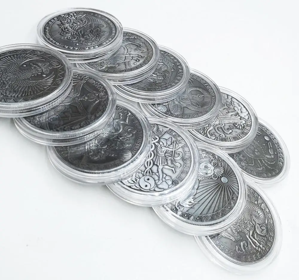 12 шт. в упаковке двенадцать созвездий зодиака Серебряная Юбилейные монеты евро