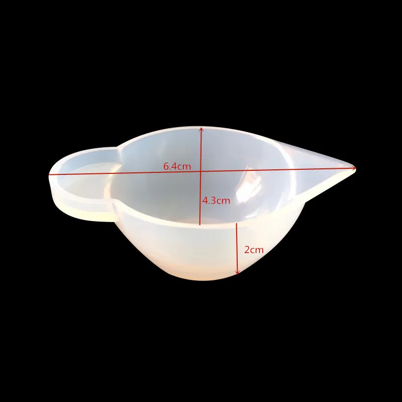 010194 Silicone measuring cup cup DIY crystal drop glue ratio with silica gel measuring cup 100ml/250ml measuring cup can be used repea - Цвет: 010194