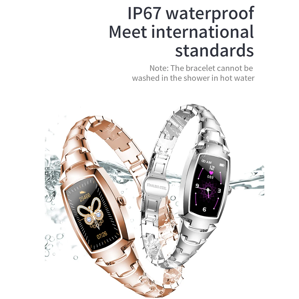 

Smart Watch Women Fashion Lovely women's watches Heart Rate Monitoring Call reminder Bluetooth H8 pro for Android