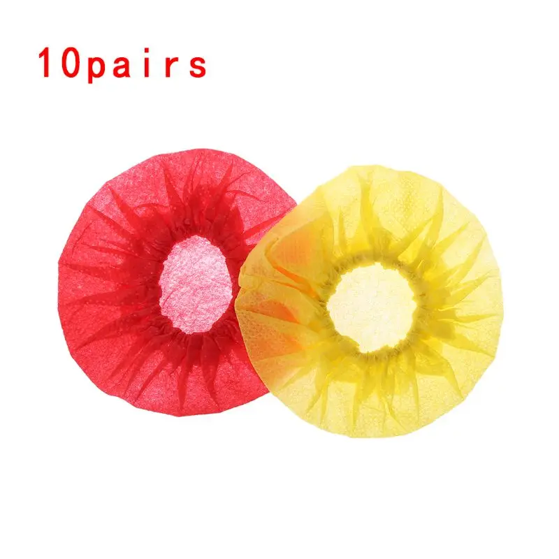 Прямая Оптовая Продажа 10 пар одноразовых нетканых крышек для микрофона удаление