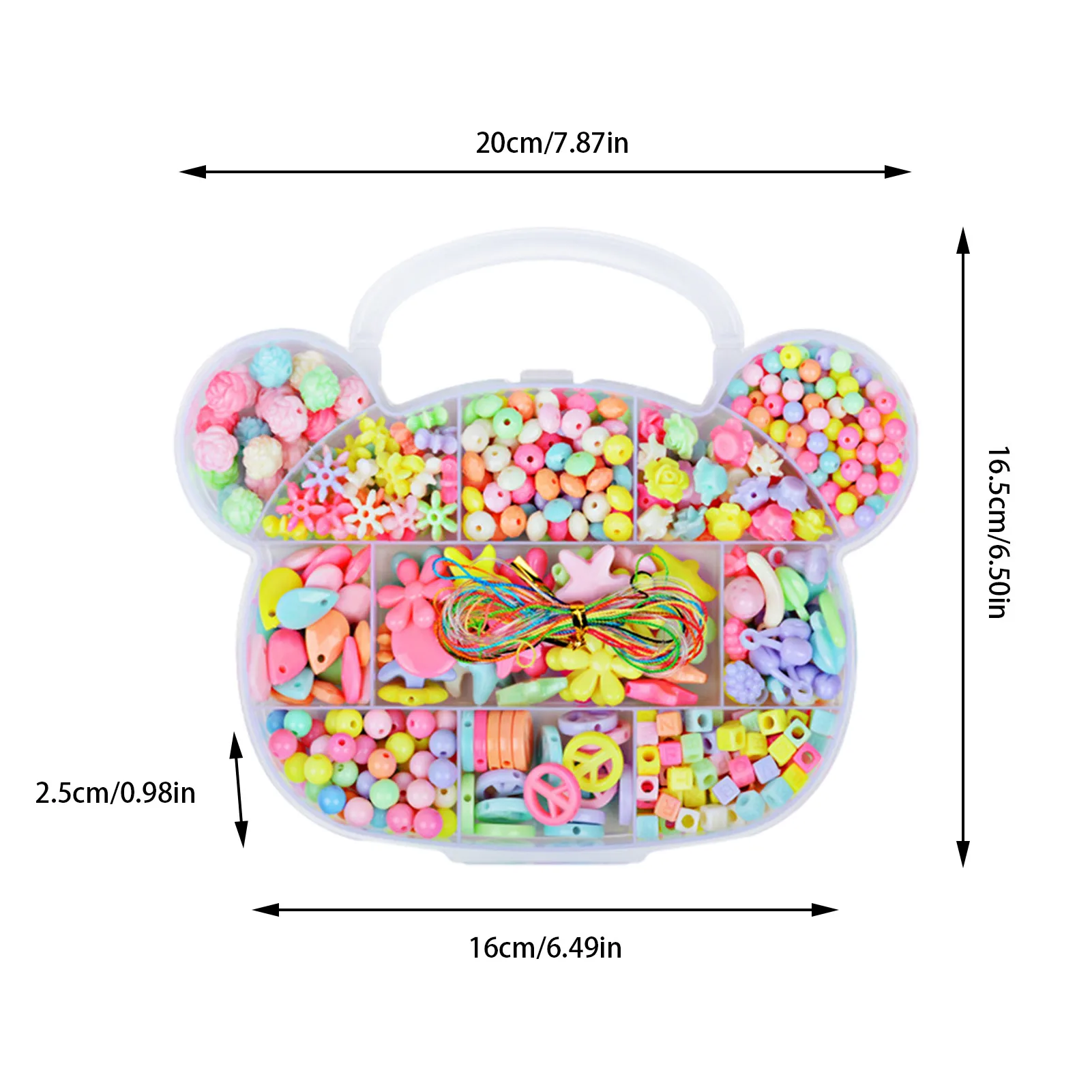 

DIY Bracelet Making Beads Set Necklace Beads String Kit Glass Seed Letter Alphabet Art Craft Exercise Hands-on Ability