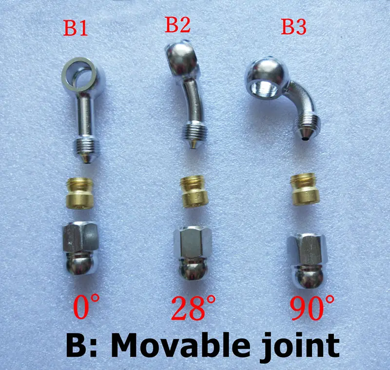 Гидравлическая усиленная муфта тормоза из сплава 1 шт. линия масляного шланга