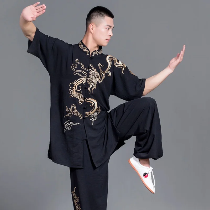 Китайская форма тайцзи одежда для кунг-фу Боевые искусства костюм костюмы