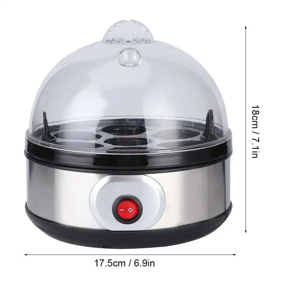 

Electric Egg Boiler Steamer 7 Eggs Capacity Breakfast Egg Cooker Poacher Corn Milk Heating Steamed Kitchen Cooking Machine 220V