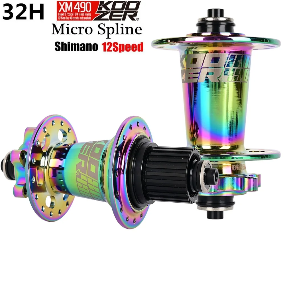 12 Скоростей Koozer XM490 PRO разноцветная микро раздвижная ступица 4 подшипника MTB