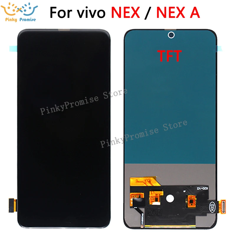 6,5" полный дисплей для vivo NEX экран дигитайзер сенсорный экран в сборе Стекло для vivo NEX ЖК-экран