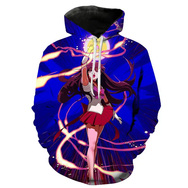

Sailor Moon Hoodies 3D Print Casual Sweatshirts Hot Sale Harajuku Long Sleeve Clothes 2020 Men Women Hooded Cool Pullover Tops