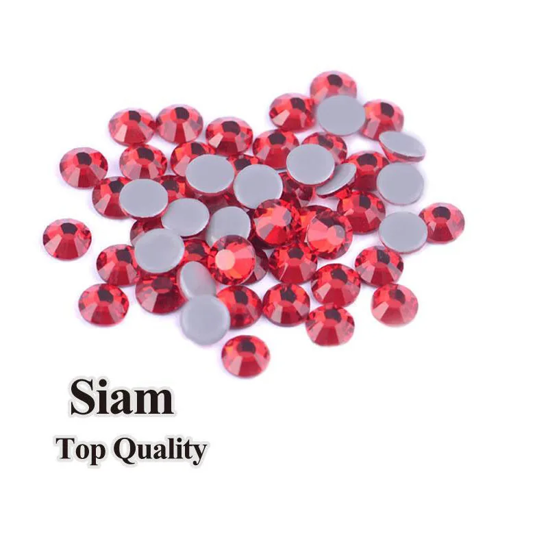 

Украшения для дизайна ногтей siam AAA высококачественные стеклянные стразы со стразами стразы горячей фиксации для одежды аксессуары для одеж...